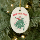 Search for santa claus tree decor Red green