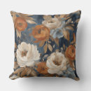 Search for navy blue burnt orange Watercolor floral