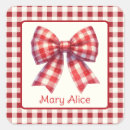 Search for red gingham stickers Cute