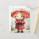 Search for pink umbrella postcards Cute