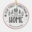 Search for new home christmas tree decorations New house keepsake