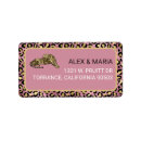 Search for pink leopard return address labels Chic