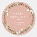 Search for pink floral wreath stickers Vintage