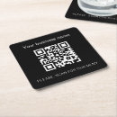 Search for qr code coasters Black and white