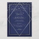 Search for silver border invitations Glitter