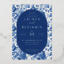 Search for navy blue silver white wedding invitations Botanical