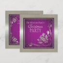 Search for purple silver christmas invitations Xmas