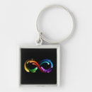 Search for glitter stars key rings Rainbow