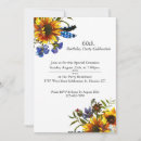 Search for sunflower 60th birthday invitations Modern