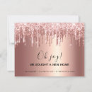 Search for pink rose gold blush sparkly drips invitations Glam