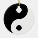 Search for yin yang christmas tree decorations Black and white