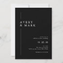 Search for black wedding invitations Contemporary