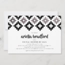 Search for silver white bridal shower invitations Black and white