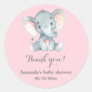 Search for elephant baby shower stickers It's a girl