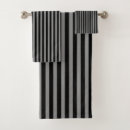 Search for black and grey stripes bath towels Modern