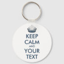 Search for keep calm and in key rings Crown