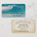 Search for ocean waves business cards Sand