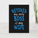 Search for boss retirement cards Wife