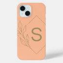 Search for coral phone cases Monogram initial