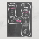 Search for 4th birthday invitations Pink
