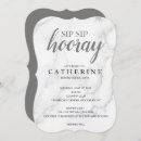 Search for sip sip hooray bridal shower invitations Watercolor