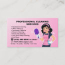 Search for cleaning lady business cards Housekeeper