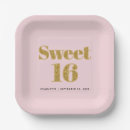 Search for gold glitter plates Blush pink