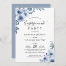 Search for bohemian engagement party invitations Dusty blue