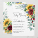 Search for sunflower baby shower invitations Watercolor floral