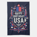 Search for happy birthday tea towels America 250