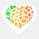 Search for fruits and vegetables stickers Heart