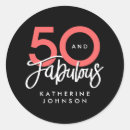 Search for 50th birthday designs stickers For her
