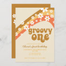 Search for groovy one birthday invitations Girl