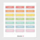 Search for day of the week stickers Friday