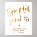 Search for sparkler send off wedding signs Calligraphy