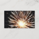 Search for fireworks business cards Sparkling