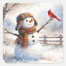 Search for cute cardinal stickers Snowman