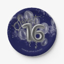 Search for royal blue silver birthday Silver foil sweet 16