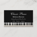 Search for piano business cards Musician