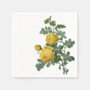 Search for yellow rose napkins Botanical