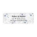 Search for snowflake wedding return address labels Bridal shower