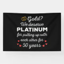 Search for anniversary wedding banners Gold