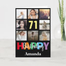 Search for 71 birthday cards Seventy first birthday