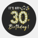 Search for 30 years old stickers Birthday