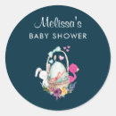 Search for pink watercolor flamingo stickers Baby shower
