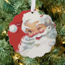 Search for vintage christmas tree decorations Santa