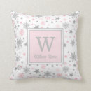 Search for pink snowflake cushions Winter