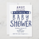 Search for navy blue and white baby shower invitations Nautical