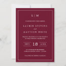 Search for elegant burgundy wedding invitations Modern
