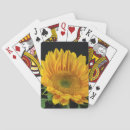 Search for yellow sunflowers playing cards Floral